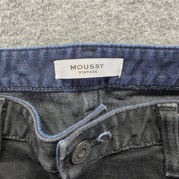 Moussy Vintage Jeans Womens 29 Black Skinny Fit Made in Japan 5A06AG12-2740 - Picture 4 of 11